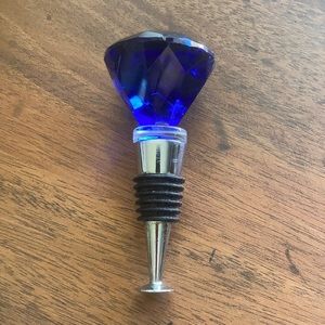 Blue Stone Wine Bottle Stopper